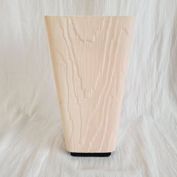 Shawnee USA Pink Fairywood Ceramic Vase With Woodgrain 8.25" - Picture 2 of 10